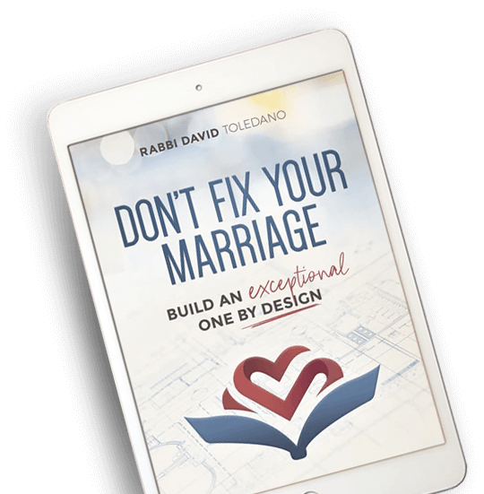 David Toledano ebook - don't fix your marriage. Build and exceptional one.